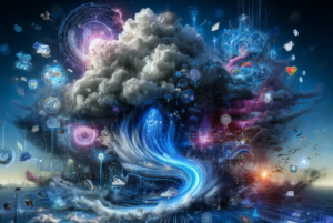 AI generated image of a storm